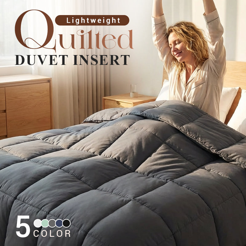 🥳2026 HOT SALE🥳💞50K+ SOLD! ☁️🛏️ 50% OFF! Lightweight Quilted Duvet Insert – hypoallergenic down-alternative fill, box-stitch for even warmth, corner tabs & machine washable. All-season comfort! 🛡️✅