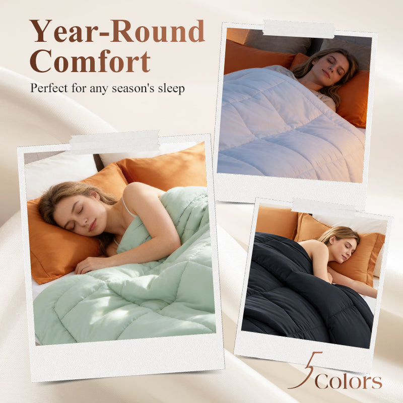 🥳2026 HOT SALE🥳💞50K+ SOLD! ☁️🛏️ 50% OFF! Lightweight Quilted Duvet Insert – hypoallergenic down-alternative fill, box-stitch for even warmth, corner tabs & machine washable. All-season comfort! 🛡️✅