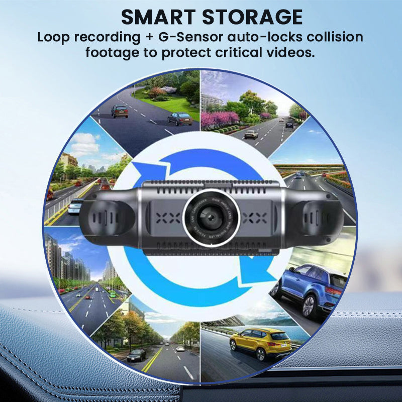 🥳2026 HOT SALE🥳💞50K+ SOLD!📹🚗 50% OFF! 360° Eagle Eye Parking Camera – All-round view, no blind spots. 1080P HD, loop recording. Park with confidence. 🛡️🌙