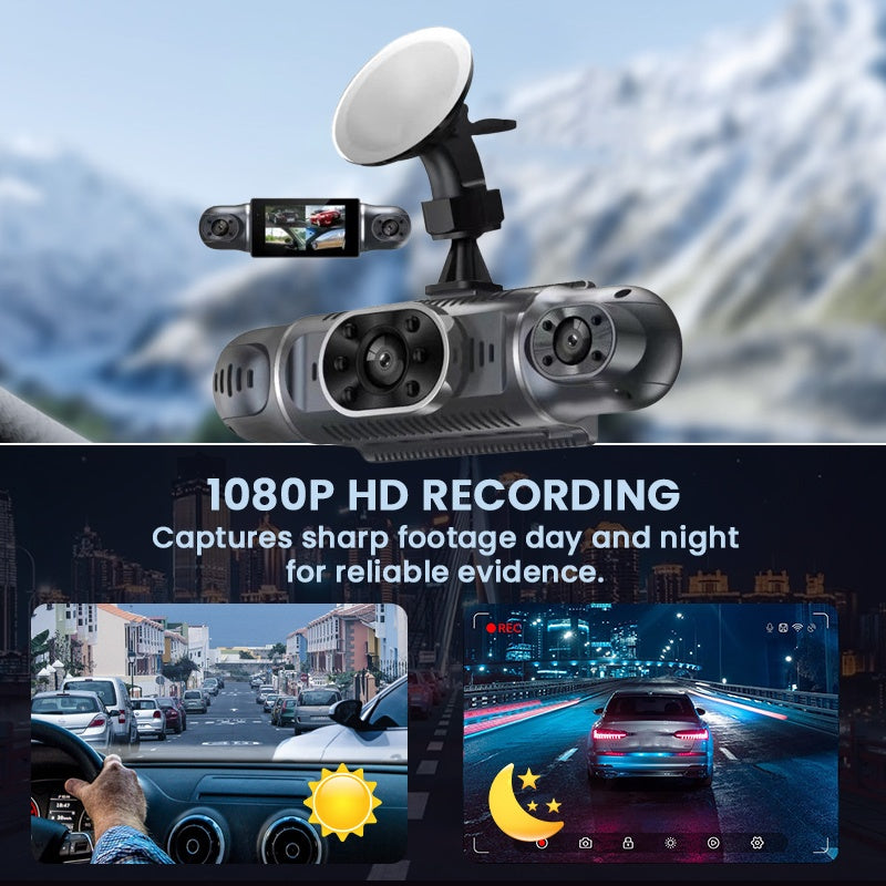 🥳2026 HOT SALE🥳💞50K+ SOLD!📹🚗 50% OFF! 360° Eagle Eye Parking Camera – All-round view, no blind spots. 1080P HD, loop recording. Park with confidence. 🛡️🌙