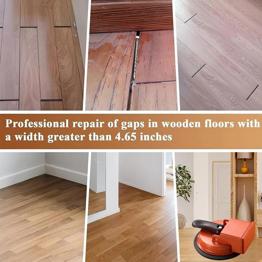 🥳2026 HOT SALE🥳💞50K+ SOLD! 🛠️🔧 50% OFF! Heavy-Duty Floor Gap Fixer – 70kg pulling force, 4.65″ suction cup. Closes gaps between floorboards – no need to call a pro! 🏠✨