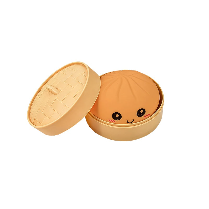 🥳2026 HOT SALE🥳💞50K+ SOLD!💥👵🤗 50% OFF! Dumpling Squeeze Toy with Steamer – Soft, squishy & silent. Instant stress relief. Adorable design lifts your mood. Perfect fidget for desk or bag. 🥟✨