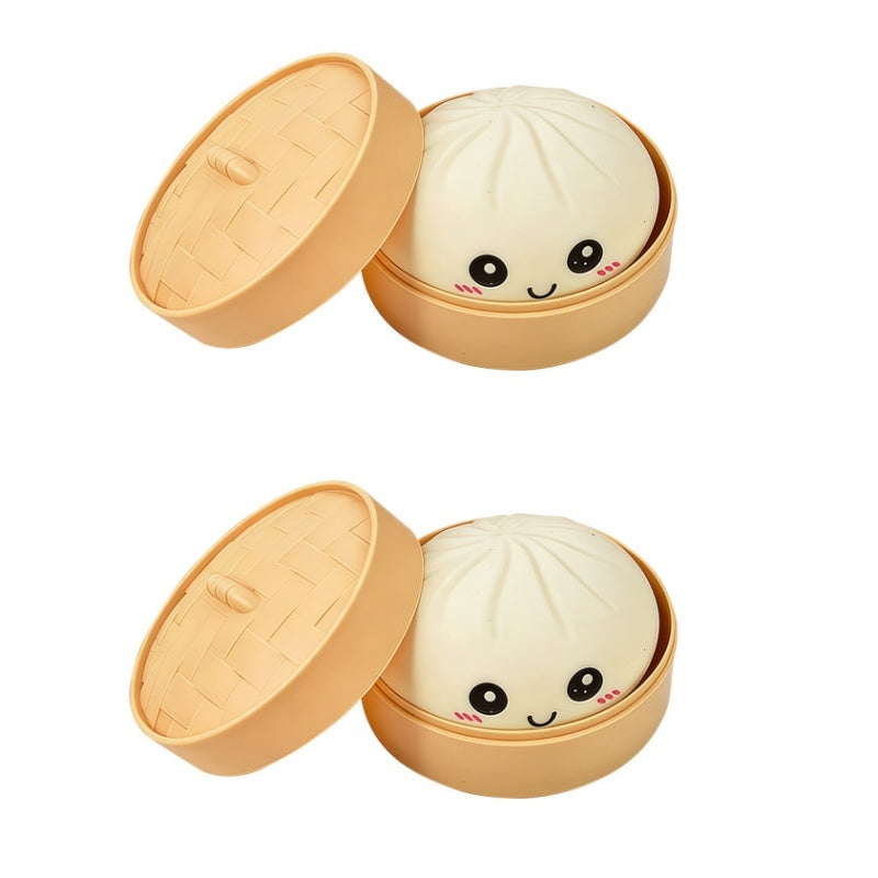 🥳2026 HOT SALE🥳💞50K+ SOLD!💥👵🤗 50% OFF! Dumpling Squeeze Toy with Steamer – Soft, squishy & silent. Instant stress relief. Adorable design lifts your mood. Perfect fidget for desk or bag. 🥟✨