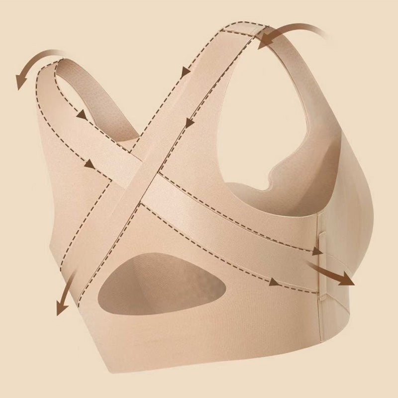 🥳2026 HOT SALE🥳💞50K+ SOLD!👵🌸 50% OFF! Front Closure Posture Bra – Easy on/off, seamless & supportive. Eases back strain, improves posture. Soft & breathable for all-day comfort. Your daily essential. 🛡️✨