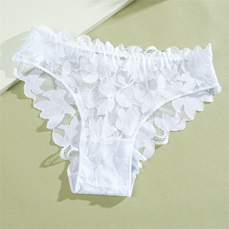 🥳2026 HOT SALE🥳💞50K+ SOLD!🌸💖 50% OFF! Floral Lace Bikini Panty – Low‑waist, soft cotton gusset. Sweet & seamless under clothes. 👙✨