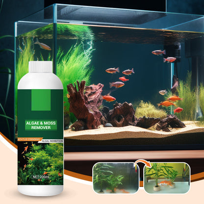 🥳2026 HOT SALE🥳💞50K+ SOLD!🐟🌿 50% OFF! Algae & Moss Remover – Safe for fish & plants, fast‑acting formula. Eliminates green water & moss without harming your aquatic life! 💧✨