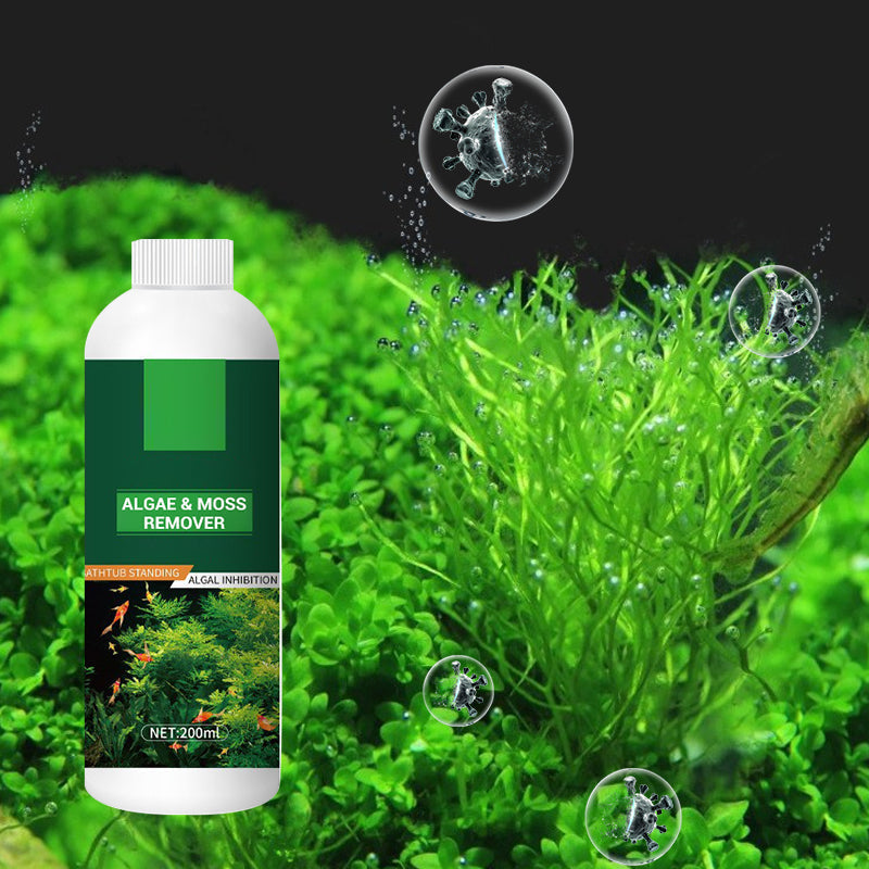 🥳2026 HOT SALE🥳💞50K+ SOLD!🐟🌿 50% OFF! Algae & Moss Remover – Safe for fish & plants, fast‑acting formula. Eliminates green water & moss without harming your aquatic life! 💧✨