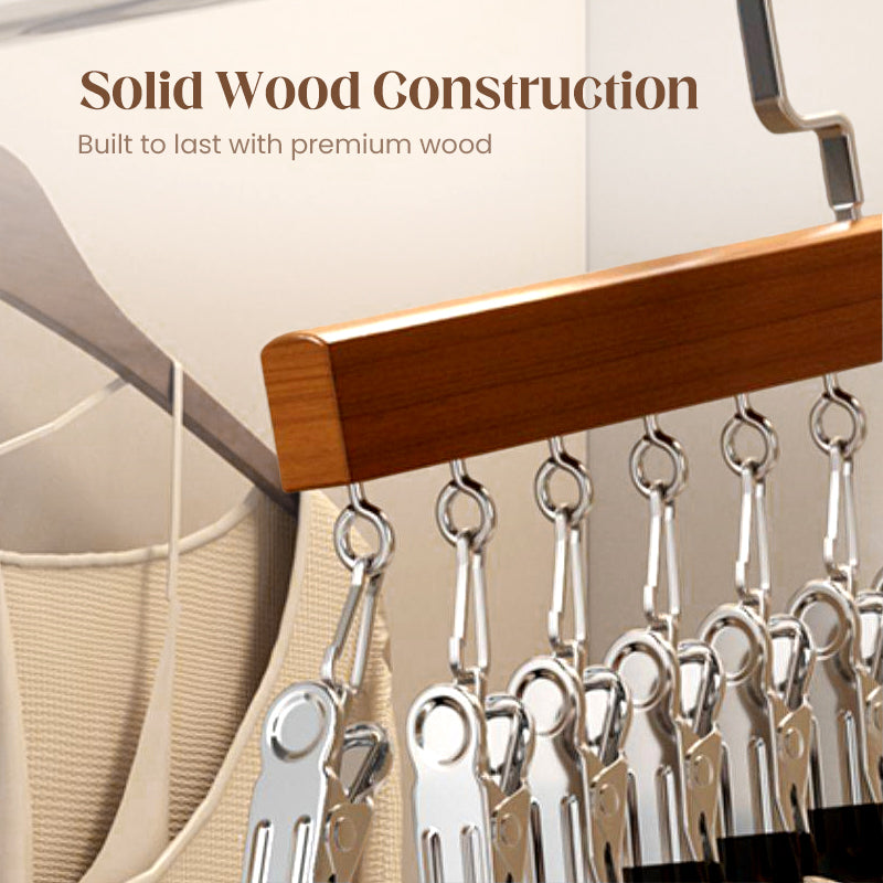 🥳2026 HOT SALE🥳💞50K+ SOLD!👵🛋️ 50% OFF! Swivel Wardrobe Hook Rack – 6 sturdy hooks, full rotation. Keep daily essentials within reach. No more digging. 🧣🕊️