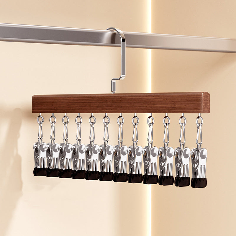 🥳2026 HOT SALE🥳💞50K+ SOLD!👵🛋️ 50% OFF! Swivel Wardrobe Hook Rack – 6 sturdy hooks, full rotation. Keep daily essentials within reach. No more digging. 🧣🕊️