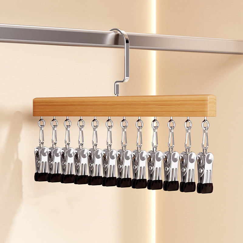 🥳2026 HOT SALE🥳💞50K+ SOLD!👵🛋️ 50% OFF! Swivel Wardrobe Hook Rack – 6 sturdy hooks, full rotation. Keep daily essentials within reach. No more digging. 🧣🕊️