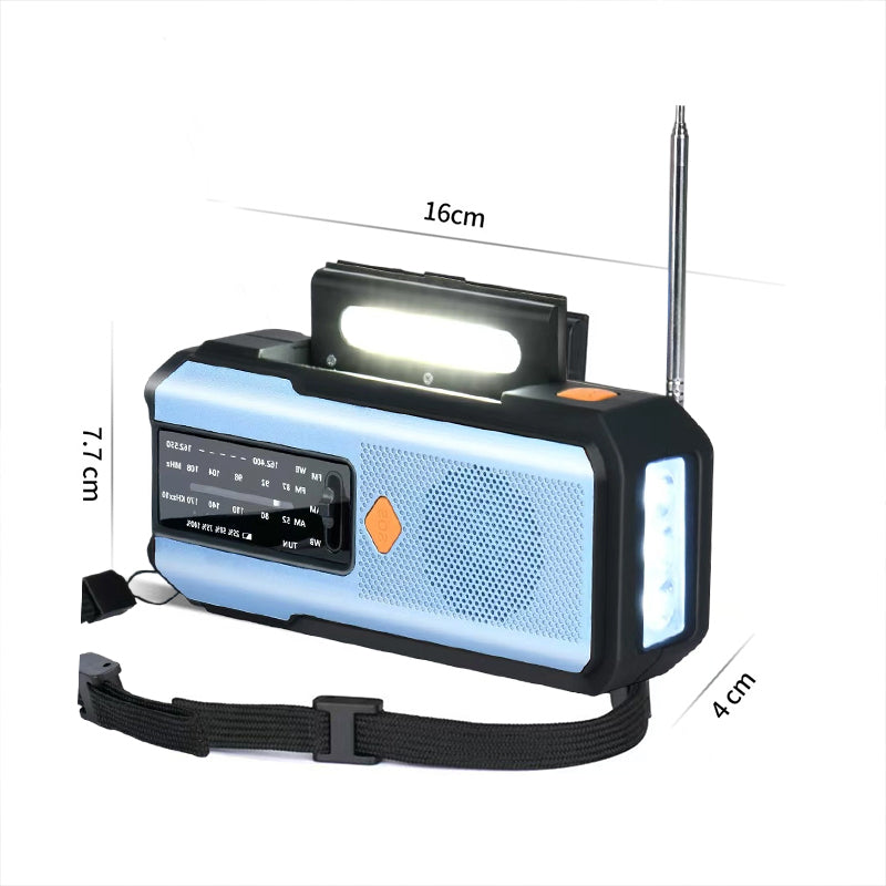 🥳2026 HOT SALE🥳💞50K+ SOLD! 📻🔋 Solar Hand-Crank Emergency Radio – 3 charging ways, 2000mAh power bank, SOS alarm & LED light. Stay connected & safe during UK storms & power cuts! 🛡️✅