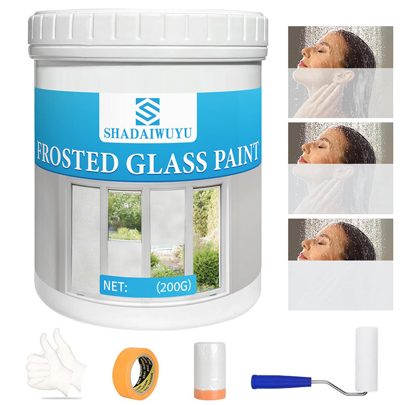 🥳2026 HOT SALE🥳💞50K+ SOLD! 🌫️✨ 50% OFF! Frosted Glass Paint 2026 – Quick‑dry, water‑resistant & scratch‑proof. Diffuses light while blocking outside view – perfect for windows, doors & shower screens! 🪟🛡️