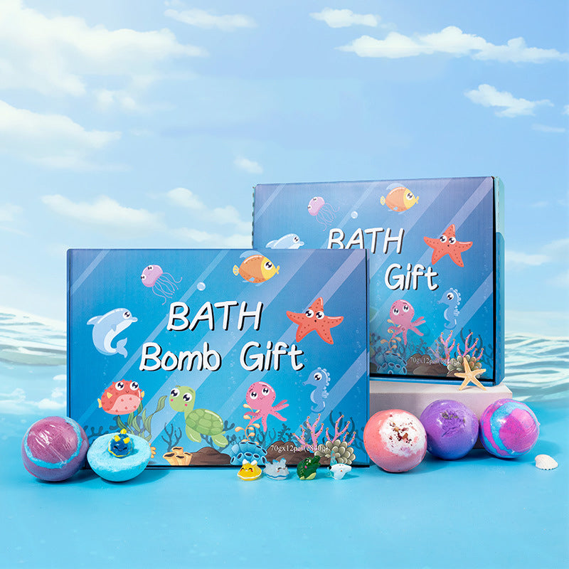 🥳2026 HOT SALE🥳💞50K+ SOLD!🎉🧼 50% OFF! 12-Piece Bath Bomb Gift Set – Colorful fizzies with surprise toys inside. Skin-safe, fun & perfect for bath time treats or party favors. Kids will love it! 🛁🎁