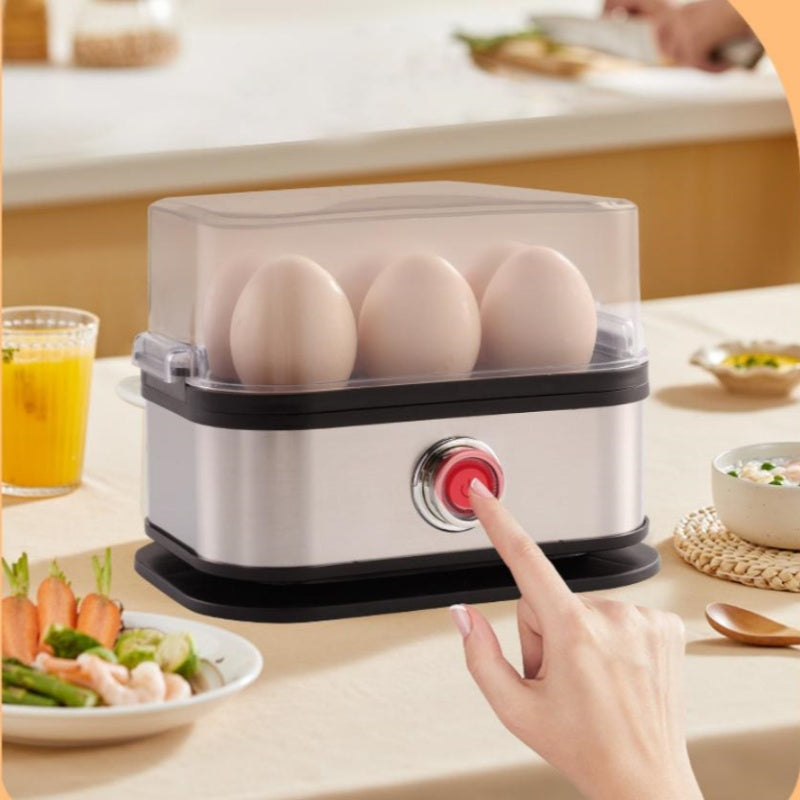 🥳2026 HOT SALE🥳💞50K+ SOLD! 🥚🍳 50% OFF! Multifunctional Egg Steamer with Clear Lid – boil, poach or omelet, auto shut-off, compact. Quick healthy breakfasts! 🛡️✅