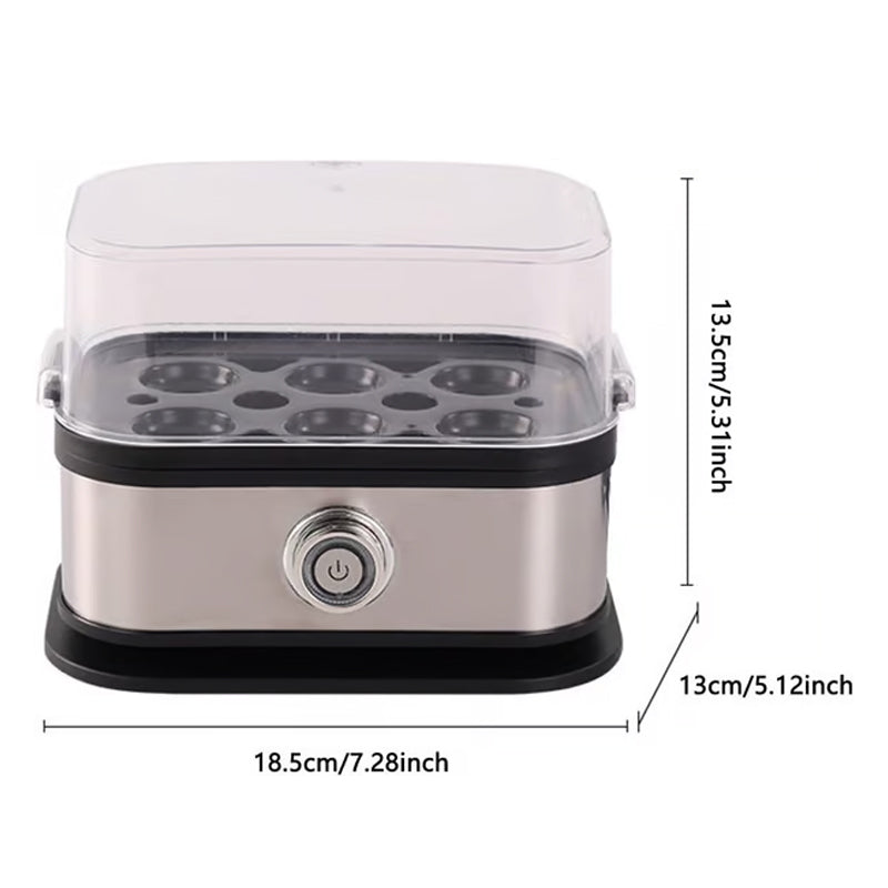 🥳2026 HOT SALE🥳💞50K+ SOLD! 🥚🍳 50% OFF! Multifunctional Egg Steamer with Clear Lid – boil, poach or omelet, auto shut-off, compact. Quick healthy breakfasts! 🛡️✅