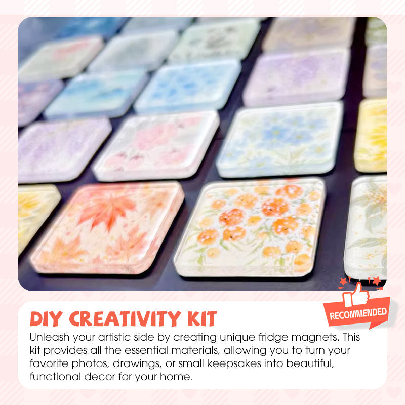 🥳2026 HOT SALE🥳💞50K+ SOLD!📸💎 50% OFF! DIY Fridge Magnet Kit – Turn photos into 3D acrylic magnets. Strong hold, easy assemble. A heartfelt gift. 🧲✨