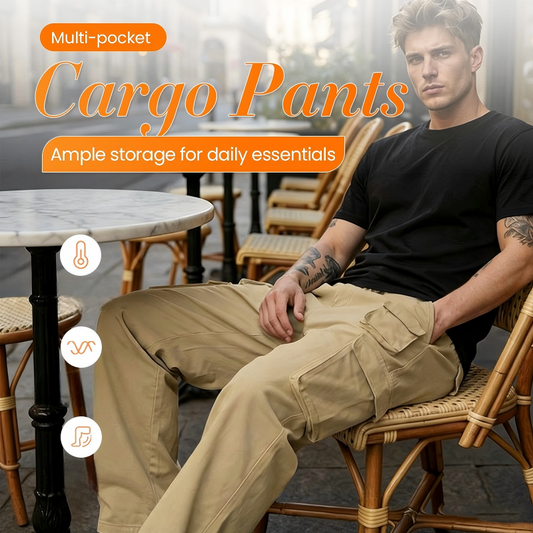 🥳2026 HOT SALE🥳💞50K+ SOLD!👴📦 50% OFF! Multi-Pocket Cargo Pants – Straight-leg, relaxed fit. Holds phone, keys & tools. Durable & comfy for daily wear. 🛠️👖