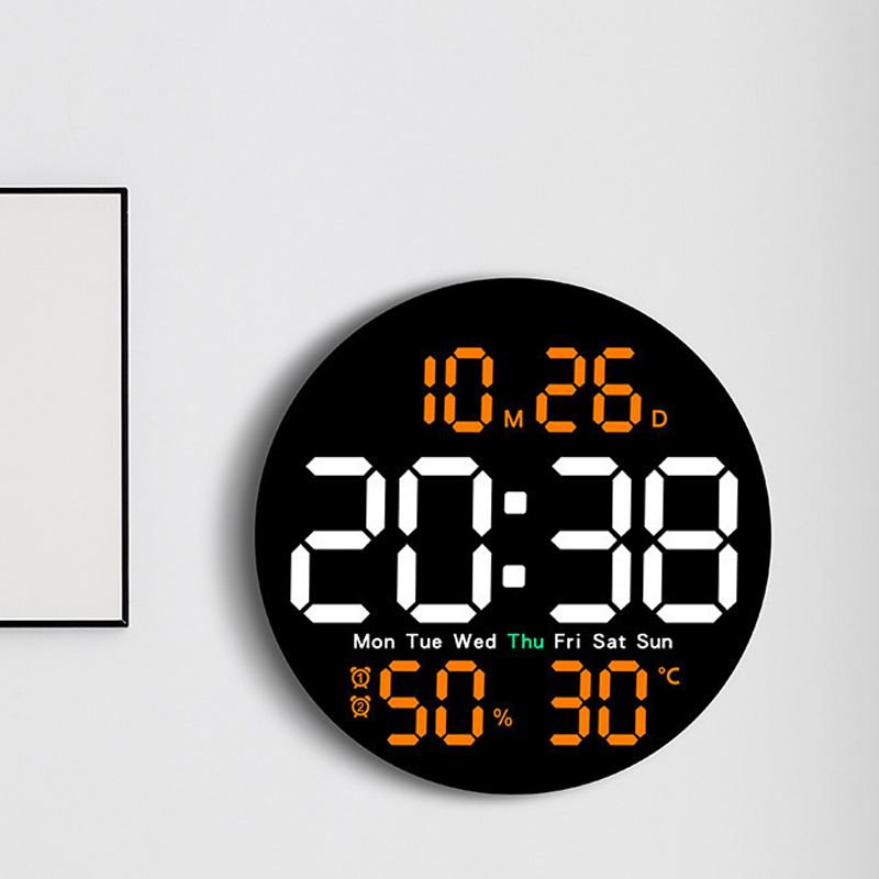 🥳2026 HOT SALE🥳💞50K+ SOLD! 🌡️💧 50% OFF! LED Clock with Temp & Humidity – Real-time monitoring helps you maintain a comfy home. 10″ large display, dual alarms & remote – practical & stylish! 🏠✅