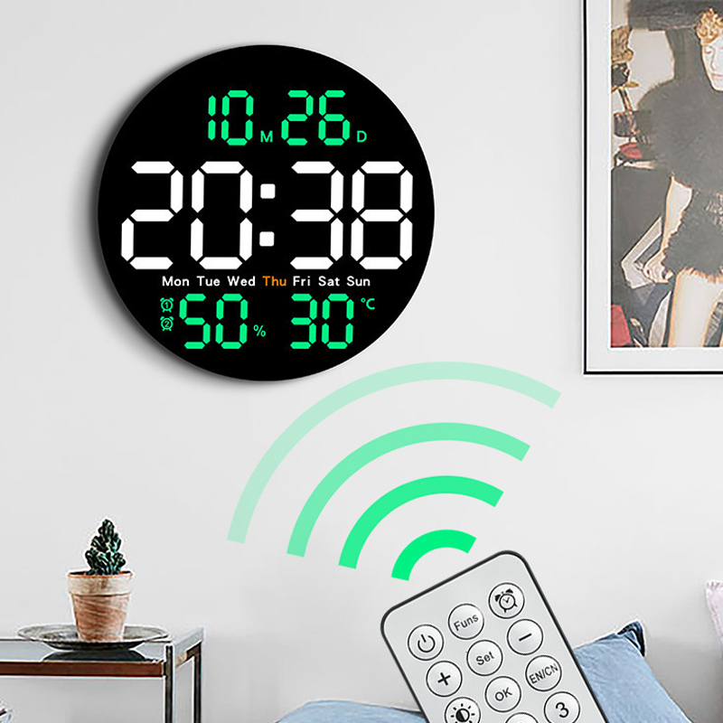🥳2026 HOT SALE🥳💞50K+ SOLD! 🌡️💧 50% OFF! LED Clock with Temp & Humidity – Real-time monitoring helps you maintain a comfy home. 10″ large display, dual alarms & remote – practical & stylish! 🏠✅