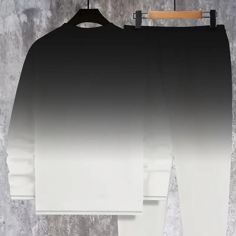 🥳2026 HOT SALE🥳💞50K+ SOLD!👴🔥 50% OFF! Gradient Crewneck Tracksuit Set – Soft, comfy & easy to wear. Stylish fade, relaxed fit. Perfect for walks or lounging. Your new favourite. 🏃☕