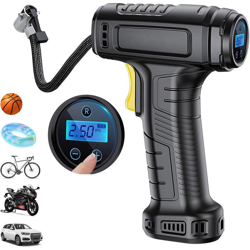🥳2026 HOT SALE🥳💞50K+ SOLD! ⚡🛞 50% OFF! Smart Digital Tire Inflator – auto shut-off prevents over-inflation. Digital pressure display – no guessing, no errors. Built-in LED light for night emergencies. Perfect for cars, bikes & sports balls! 🚲🏀
