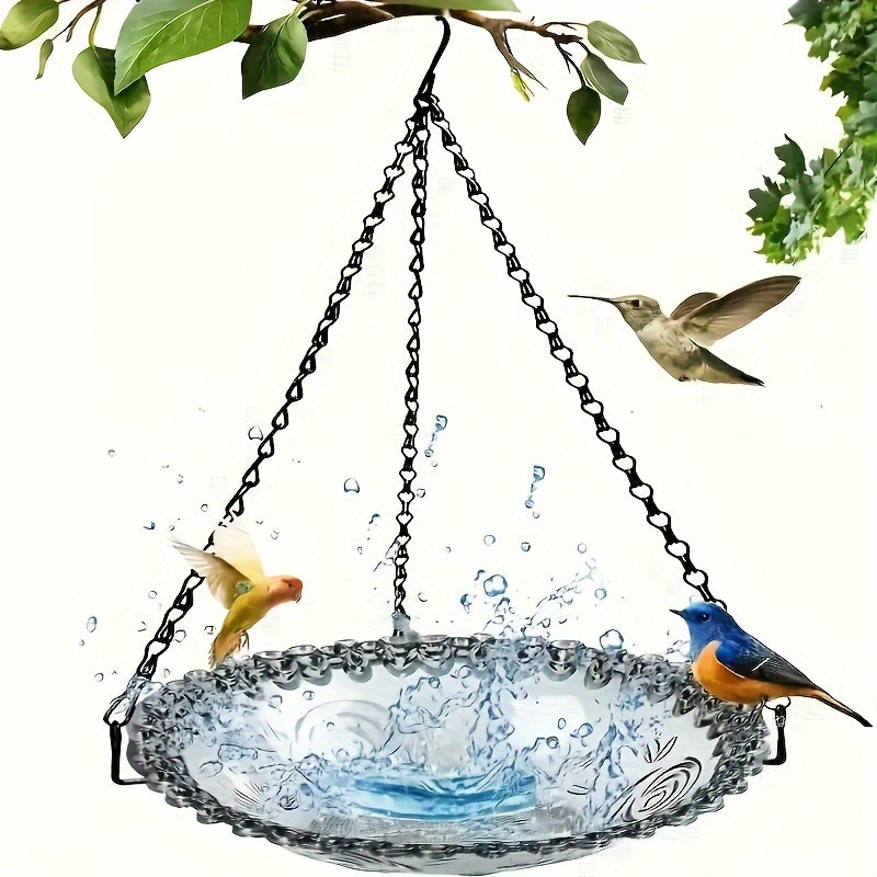 🥳2026 HOT SALE🥳💞50K+ SOLD!🐦🌧️ 50% OFF! Vintage-Style Bird Feeder with Bath – Hangs anywhere, easy to fill. Attracts robins & blue tits. Perfect for nature lovers. 🏡✨