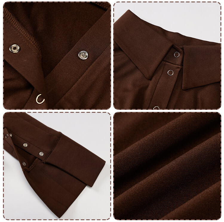 🥳2026 HOT SALE🥳💞50K+ SOLD!👵✨ 50% OFF! Long Sleeve Button Detail Bodysuit – Skinny fit, flattering silhouette. Front buttons for easy on/off. A stylish essential for daily wear. 🦋🌸