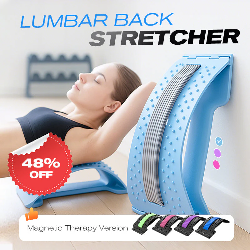 🥳2026 HOT SALE🥳💞50K+ SOLD!🩹⚡ 50% OFF! Lumbar Stretcher – Ergonomic spine support, adjustable levels. Relieves back pain fast. Lightweight & portable. 🪑💚