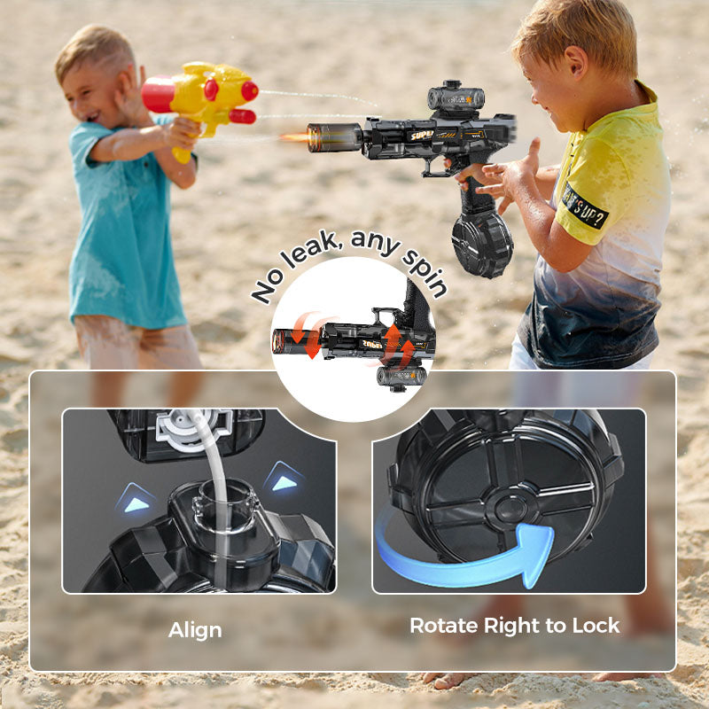 🥳2026 HOT SALE🥳💞50K+ SOLD!💥🔋💪 50% OFF! Rechargeable Water Blaster – USB charging, large tank, quick-refill. LED effects day or night. Perfect for parties, camping & family fun. No batteries needed! 🌊✨