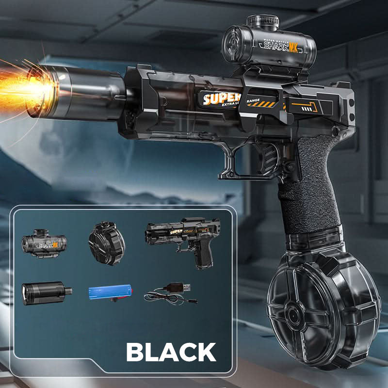 🥳2026 HOT SALE🥳💞50K+ SOLD!💥🔋💪 50% OFF! Rechargeable Water Blaster – USB charging, large tank, quick-refill. LED effects day or night. Perfect for parties, camping & family fun. No batteries needed! 🌊✨