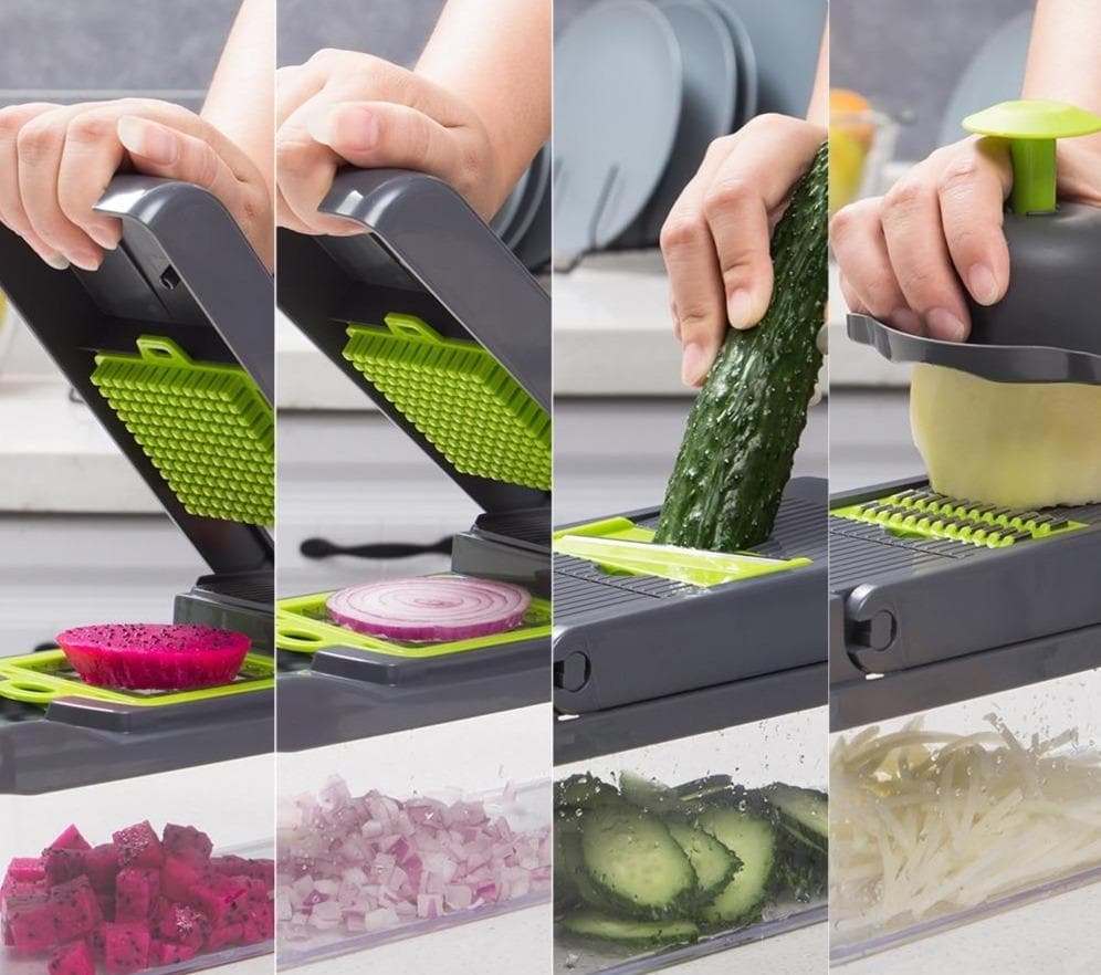 🥳2026 HOT SALE🥳💞50K+ SOLD!🥕⚡ 50% OFF! Multi-Purpose Vegetable Cutter – Chop, slice & grate in seconds. No more chopping strain. Easy to use & clean. Perfect for daily meals. 👵✨