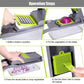 🥳2026 HOT SALE🥳💞50K+ SOLD!🥕⚡ 50% OFF! Multi-Purpose Vegetable Cutter – Chop, slice & grate in seconds. No more chopping strain. Easy to use & clean. Perfect for daily meals. 👵✨