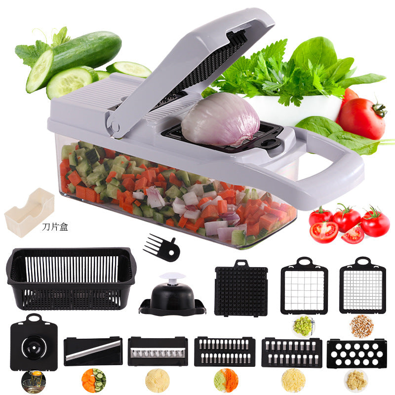 🥳2026 HOT SALE🥳💞50K+ SOLD!🥕⚡ 50% OFF! Multi-Purpose Vegetable Cutter – Chop, slice & grate in seconds. No more chopping strain. Easy to use & clean. Perfect for daily meals. 👵✨