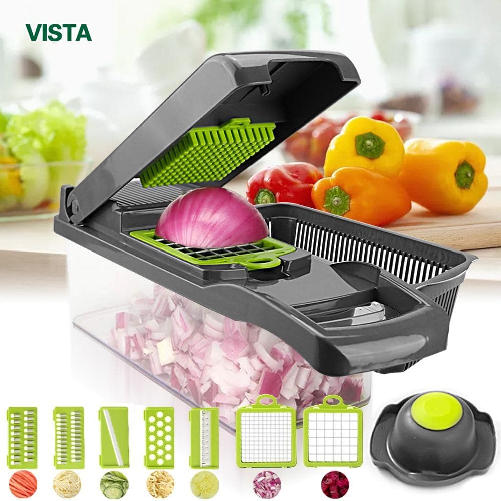 🥳2026 HOT SALE🥳💞50K+ SOLD!🥕⚡ 50% OFF! Multi-Purpose Vegetable Cutter – Chop, slice & grate in seconds. No more chopping strain. Easy to use & clean. Perfect for daily meals. 👵✨