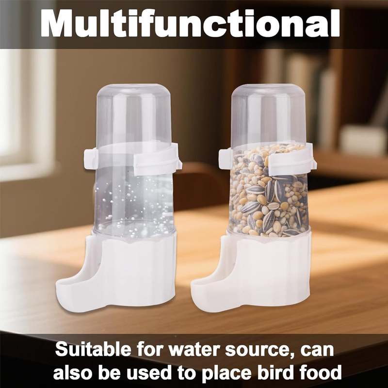 🥳2026 HOT SALE🥳💞50K+ SOLD!💥🐦✨ 50% OFF! 2-in-1 Bird Feeder & Waterer – Mess-free, secure lock, clear reservoir. Saves cage space, easy to clean. Fits 0.51"-0.75" bars. Happy pet, happy you! 🧼💧