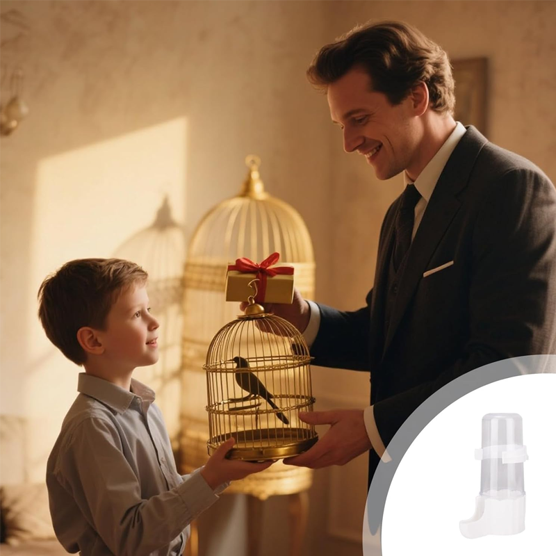 🥳2026 HOT SALE🥳💞50K+ SOLD!💥🐦✨ 50% OFF! 2-in-1 Bird Feeder & Waterer – Mess-free, secure lock, clear reservoir. Saves cage space, easy to clean. Fits 0.51"-0.75" bars. Happy pet, happy you! 🧼💧