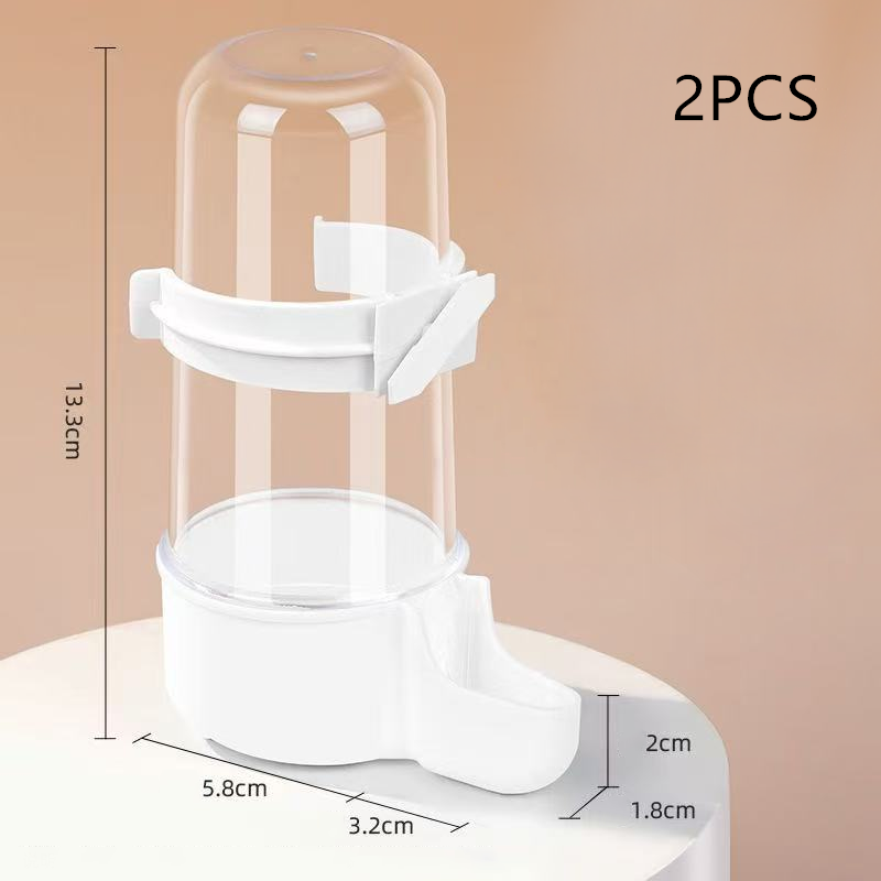 🥳2026 HOT SALE🥳💞50K+ SOLD!💥🐦✨ 50% OFF! 2-in-1 Bird Feeder & Waterer – Mess-free, secure lock, clear reservoir. Saves cage space, easy to clean. Fits 0.51"-0.75" bars. Happy pet, happy you! 🧼💧