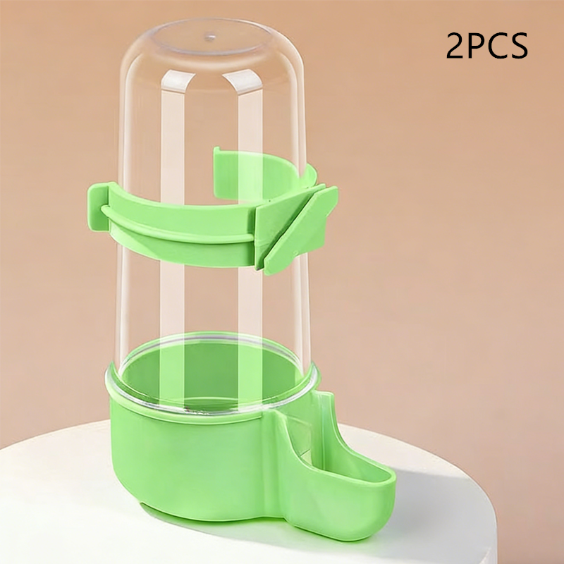 🥳2026 HOT SALE🥳💞50K+ SOLD!💥🐦✨ 50% OFF! 2-in-1 Bird Feeder & Waterer – Mess-free, secure lock, clear reservoir. Saves cage space, easy to clean. Fits 0.51"-0.75" bars. Happy pet, happy you! 🧼💧