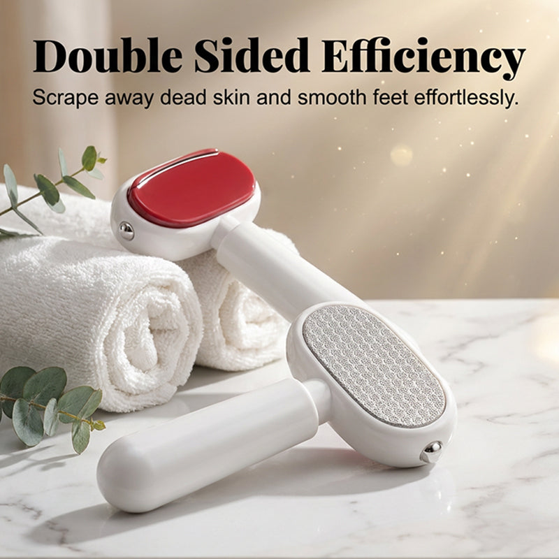 🥳2026 HOT SALE🥳💞50K+ SOLD! 🦶✨ BUY 2 GET 1 FREE! Double Sided Stainless Steel Foot Scraper – Scraper + fine file in one, removes tough calluses & smooths heels. From £6.99 – pro-grade, rust-proof, baby-soft feet at home! 💪🧖‍♀️