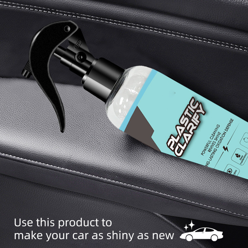 🥳2026 HOT SALE🥳💞50K+ SOLD! 🚗🧽 50% OFF! Car Plastic Restorer Spray – revives dull plastic, rubber & leather, non-greasy high gloss. Quick spray & wipe, long-lasting shine! 🛡️💪