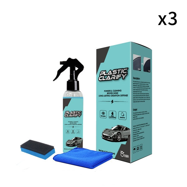 🥳2026 HOT SALE🥳💞50K+ SOLD! 🚗🧽 50% OFF! Car Plastic Restorer Spray – revives dull plastic, rubber & leather, non-greasy high gloss. Quick spray & wipe, long-lasting shine! 🛡️💪