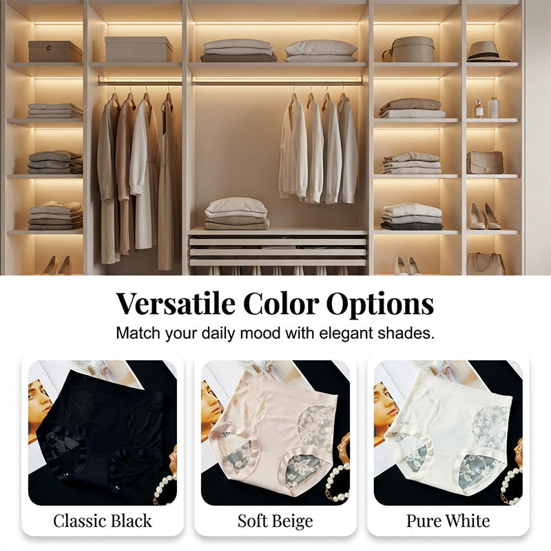 🥳2026 HOT SALE🥳💞50K+ SOLD!💥👵🌸 50% OFF! Seamless Lace Underwear – Breathable, invisible under clothes. Soft French lace, gentle tummy control. Feel fresh & confident every day. 🎀✨