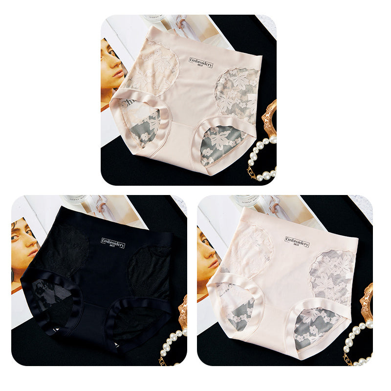 🥳2026 HOT SALE🥳💞50K+ SOLD!💥👵🌸 50% OFF! Seamless Lace Underwear – Breathable, invisible under clothes. Soft French lace, gentle tummy control. Feel fresh & confident every day. 🎀✨