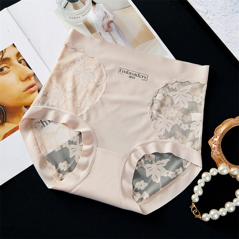 🥳2026 HOT SALE🥳💞50K+ SOLD!💥👵🌸 50% OFF! Seamless Lace Underwear – Breathable, invisible under clothes. Soft French lace, gentle tummy control. Feel fresh & confident every day. 🎀✨