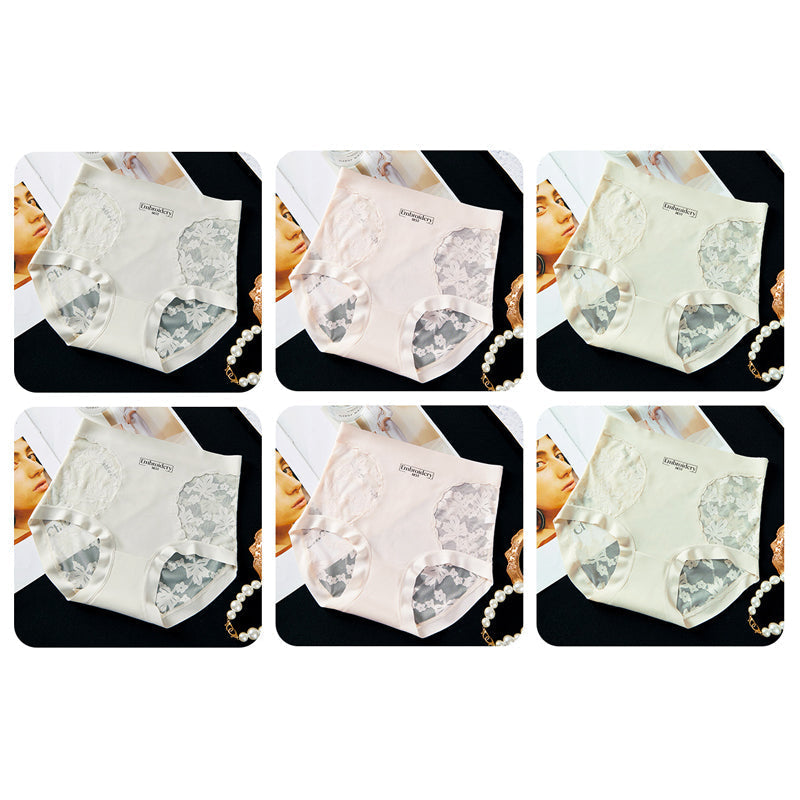 🥳2026 HOT SALE🥳💞50K+ SOLD!💥👵🌸 50% OFF! Seamless Lace Underwear – Breathable, invisible under clothes. Soft French lace, gentle tummy control. Feel fresh & confident every day. 🎀✨