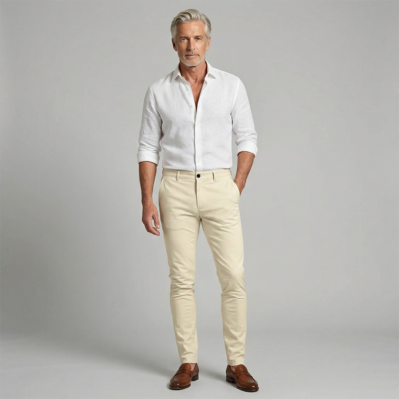 🥳2026 HOT SALE🥳💞50K+ SOLD!💥💪👖 50% OFF! Men's Casual Stretch Pants – Slim fit, tapered leg. High-stretch cotton blend. Deep pockets, secure closure. One pant for everything. ✅🌿