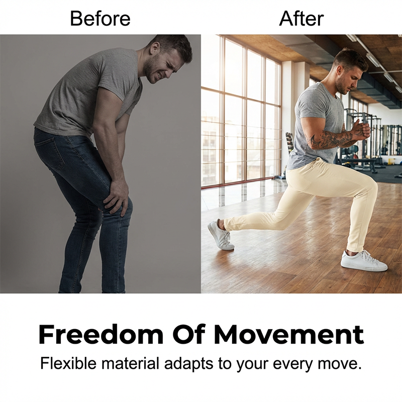 🥳2026 HOT SALE🥳💞50K+ SOLD!💥💪👖 50% OFF! Men's Casual Stretch Pants – Slim fit, tapered leg. High-stretch cotton blend. Deep pockets, secure closure. One pant for everything. ✅🌿