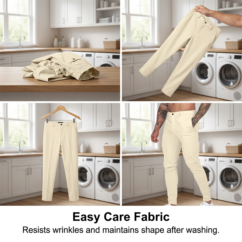 🥳2026 HOT SALE🥳💞50K+ SOLD!💥💪👖 50% OFF! Men's Casual Stretch Pants – Slim fit, tapered leg. High-stretch cotton blend. Deep pockets, secure closure. One pant for everything. ✅🌿