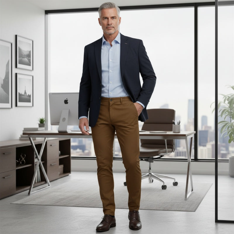 🥳2026 HOT SALE🥳💞50K+ SOLD!💥💪👖 50% OFF! Men's Casual Stretch Pants – Slim fit, tapered leg. High-stretch cotton blend. Deep pockets, secure closure. One pant for everything. ✅🌿