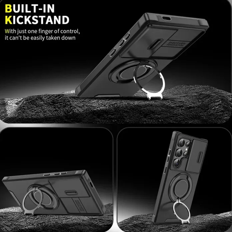 🥳2026 HOT SALE🥳💞50K+ SOLD!🎬🔥 50% OFF! 3-in-1 Magnetic Case for Samsung – Snap & Go Stand + Raised Camera Guard + Full Protection. Your all-in-one daily shield. 🛡️🧲